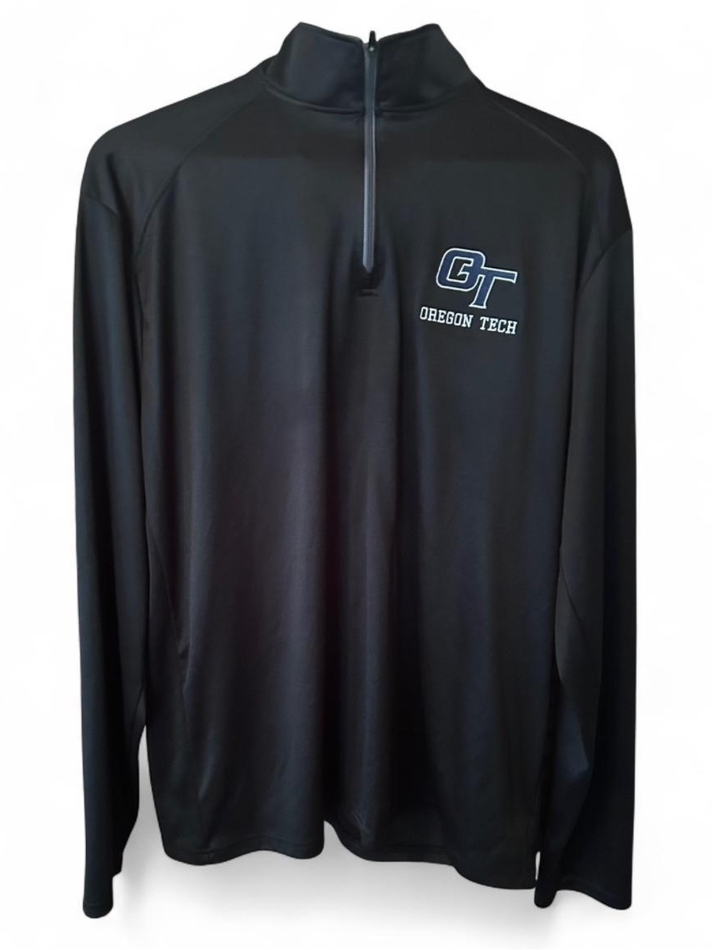 Oregon Tech GT Black Quarter-Zip Pullover